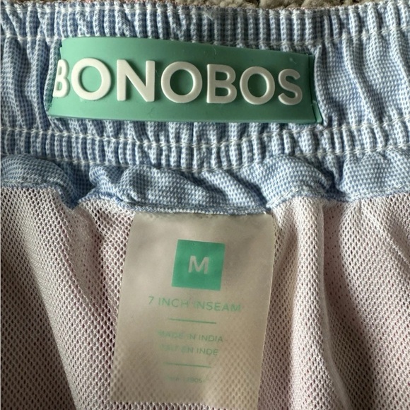 Bonobos Mens Shorts Medium Pink Board Swim Trunks Surfing Liner 7" Inseam, EUC - Picture 2 of 9